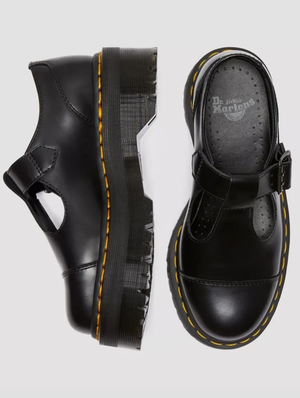Dr. Martens - Bethan Black Mary Jane Platforms - Picture 8 of 9